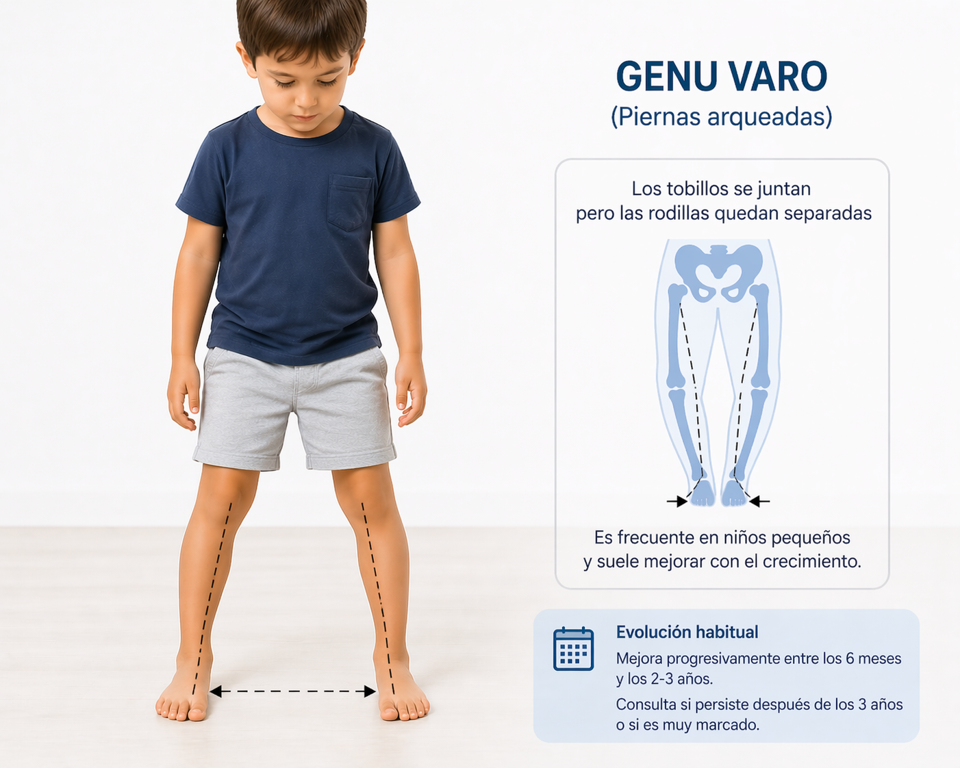 Ilustración de un trastorno de la marcha en niños.